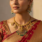 🌿"Regal Lakshmi" Necklace Set 🌿