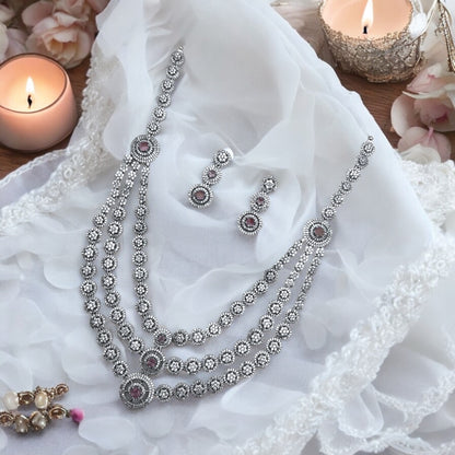 ✨ "Gulabi Chandni" Necklace Set ✨