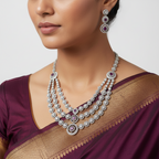 ✨ "Gulabi Chandni" Necklace Set ✨