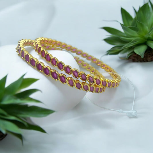 Rani Gulabi Bangle Set