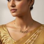 Dainty Halo Necklace Set