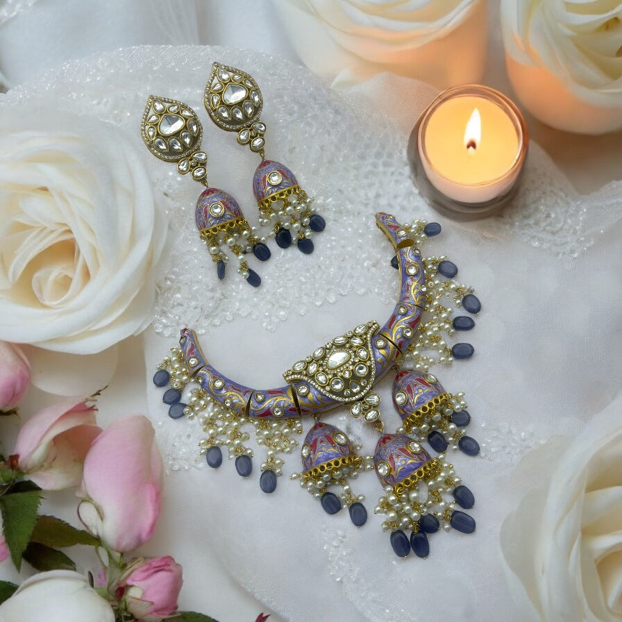 💜 "Meenakari Nisha" Necklace Set 💜