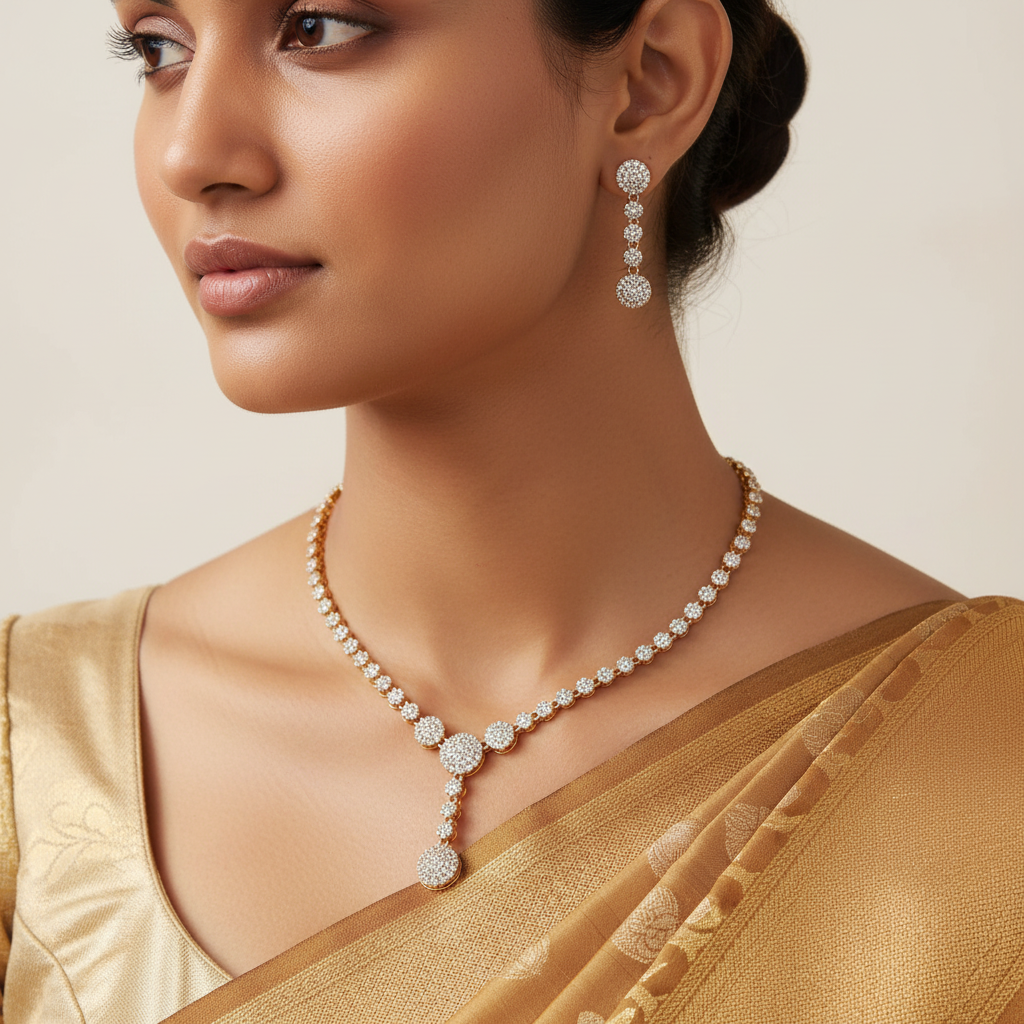 Crystal Elegance Necklace and Earrings Set