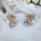 Heart Bloom Floral Earrings