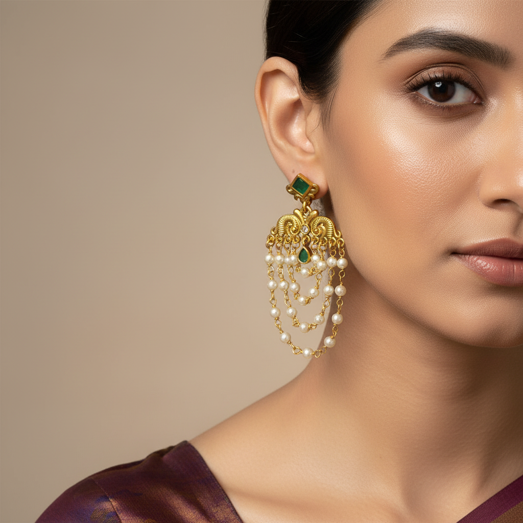✨ "Swarna Mukta" Earrings✨