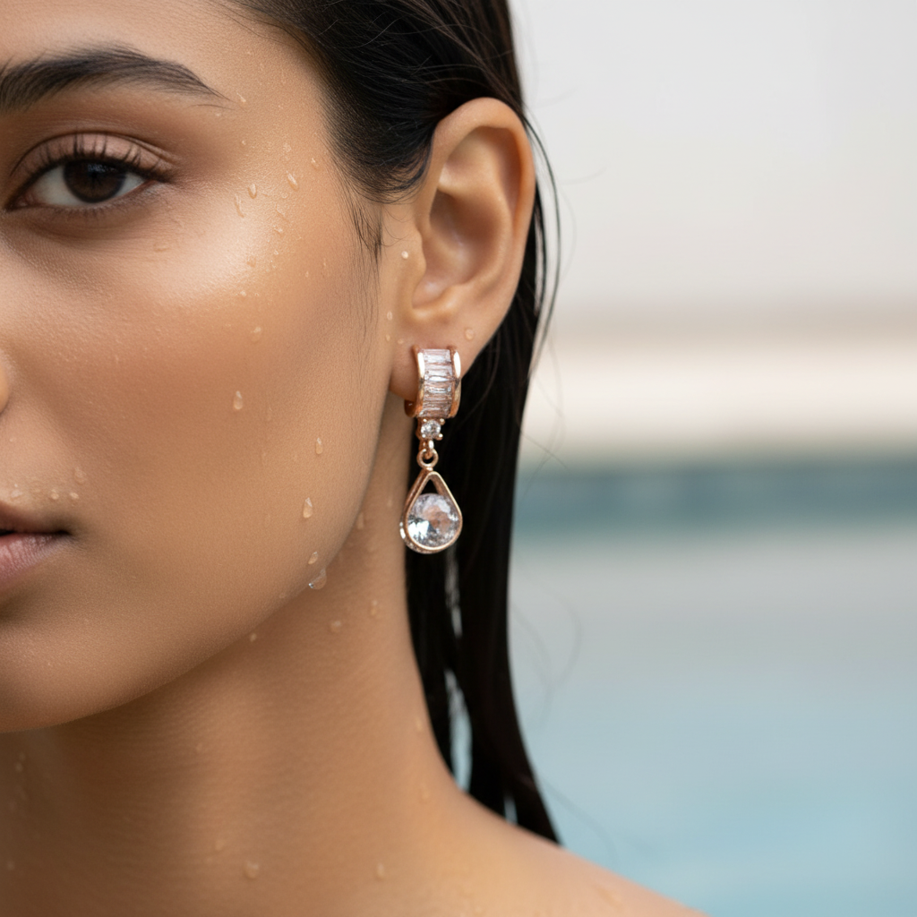Luxe Teardrop Crystal Earrings