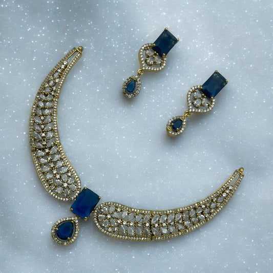 💙 "Neelima Chandrika" Necklace Set 💙