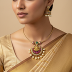 Lakshmi Temple Necklace Set