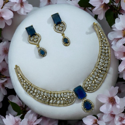 💙 "Neelima Chandrika" Necklace Set 💙