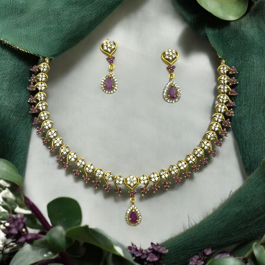 💜 "Hridaya Jyoti" Necklace Set 💜