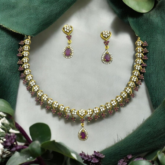💜 "Hridaya Jyoti" Necklace Set 💜