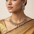 Regal Emerald & Ruby Necklace Set