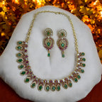 Regal Emerald & Ruby Necklace Set