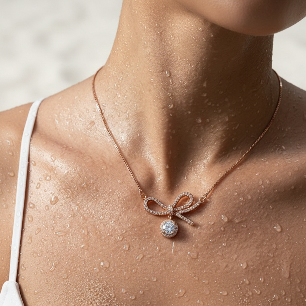 Ribbon Spark Necklace