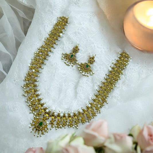 🌟 "Ratnaavali Haar" Necklace Set 🌟