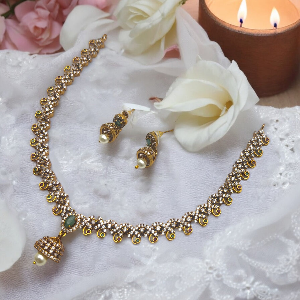 "Royal Jadau" Necklace Set 💛✨