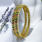✨ "Navaratna Tarang" Bangle Set ✨