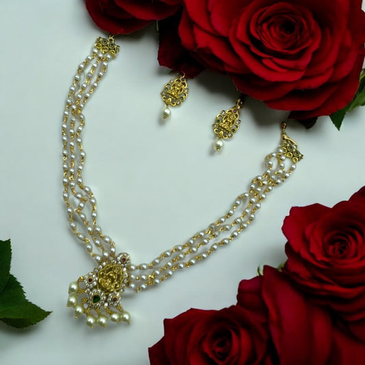 🍃🐚 "Mukta Devi" Necklace Set 🍃🐚