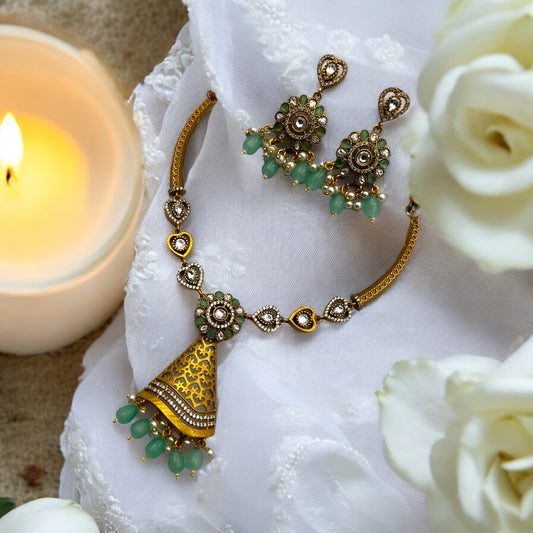 💚 "Hridaya Harita" Necklace Set 💚