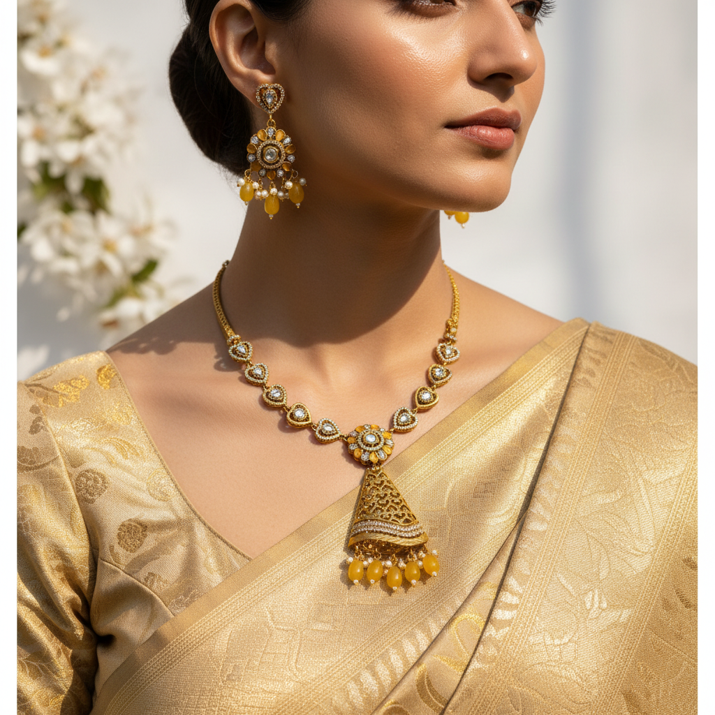 🧡 "Suvarna Hridaya" Necklace Set 🧡