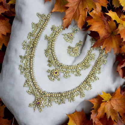 🌿"Pearl Cascade" Necklace Set🌿