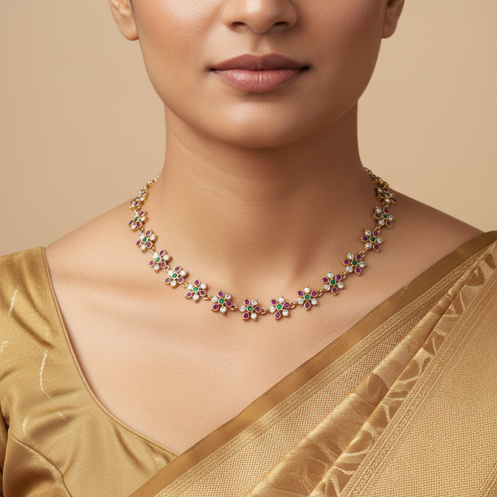Regal Amethyst Combo Necklace & Earrings Set