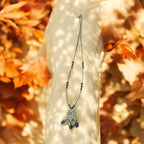 Invisible Sapphire Pearl Necklace