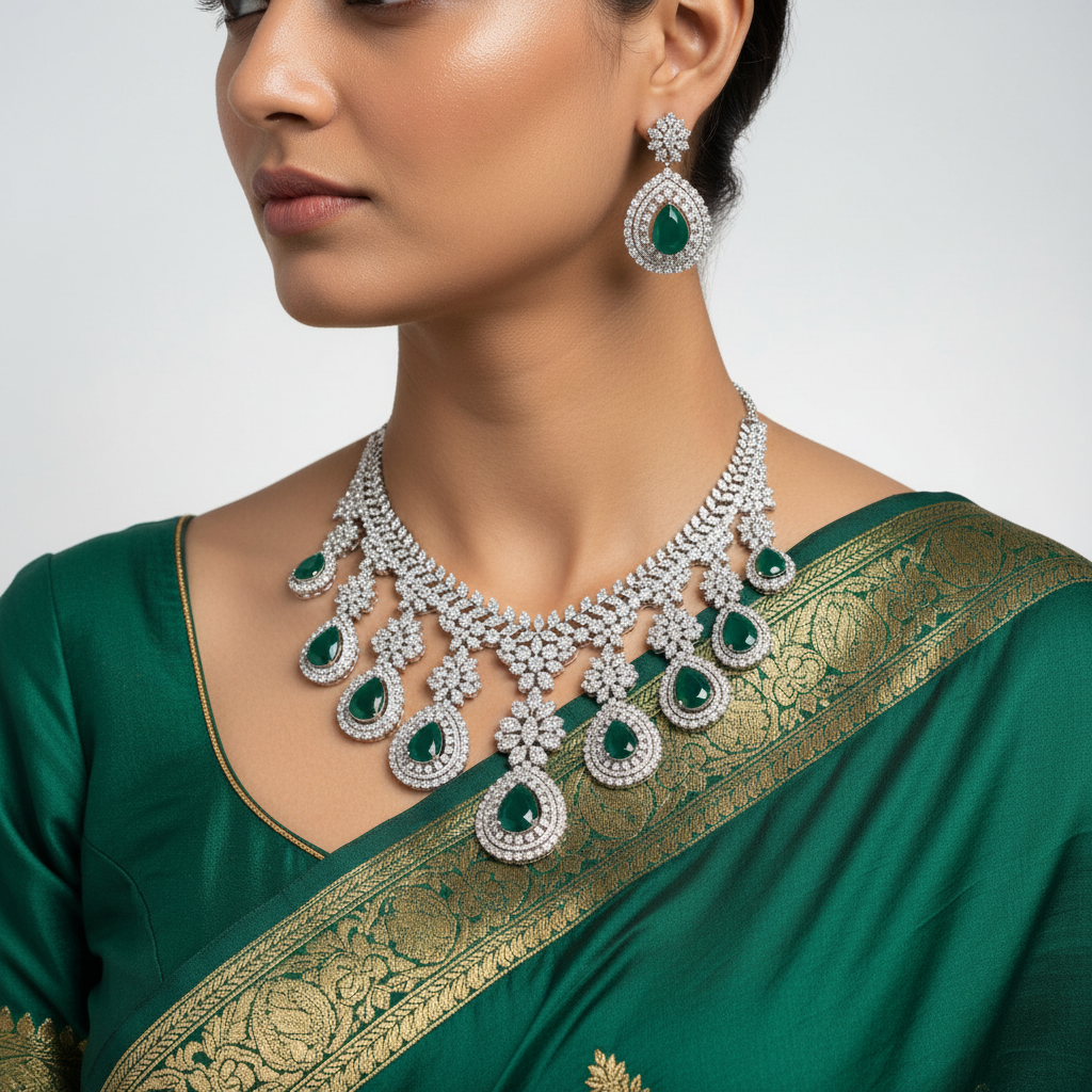 ✨ "Harit Jyoti" Necklace Set ✨