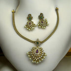 Pearl Kundan Necklace Set