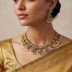 ✨"Raktim Prabha" Necklace Set