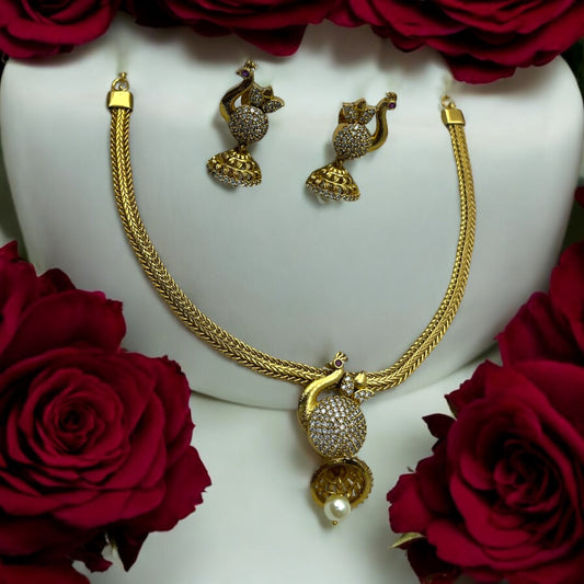 🦚 "Regal Peacock" Necklace Set 🦚