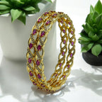 💖✨ "Aakarshana Kangan" Gold Plated Bangles ✨💖
