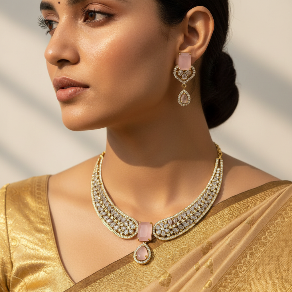 🌸 "Komal Chandrika" Necklace Set 🌸