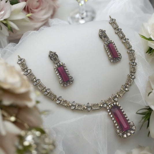 ✨ "Aayat Raktim" Necklace Set