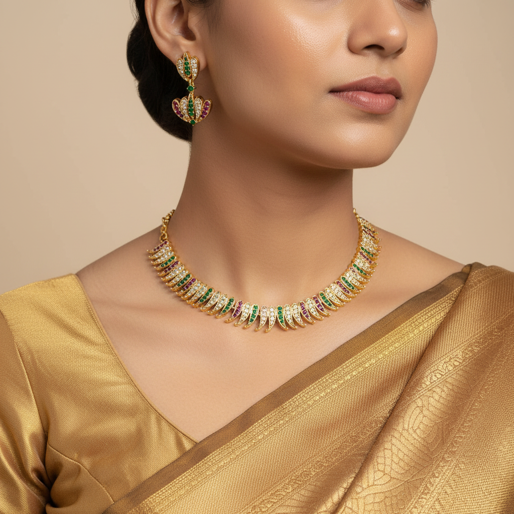 Royal Crescent Necklace Set