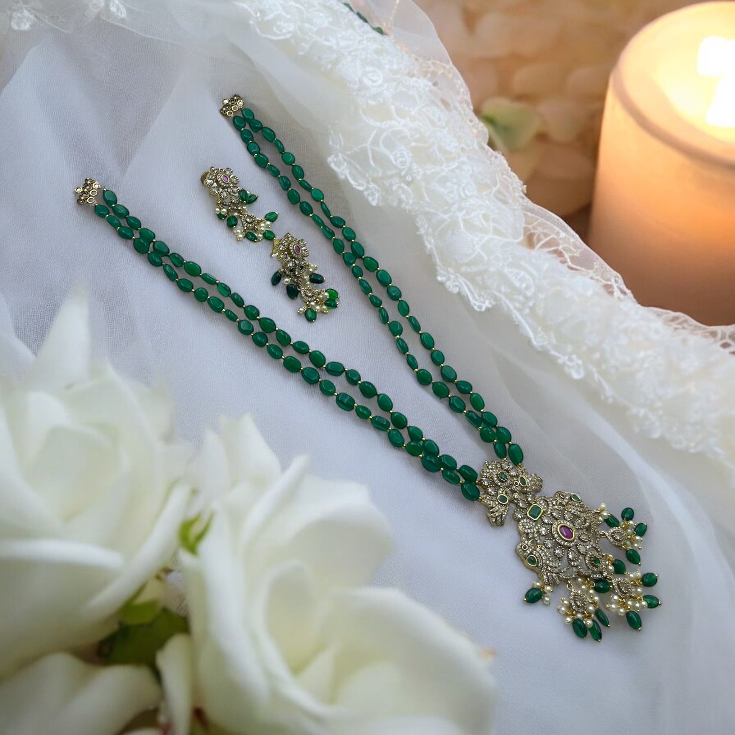 💚 "Grace Temple" Necklace Set 💚