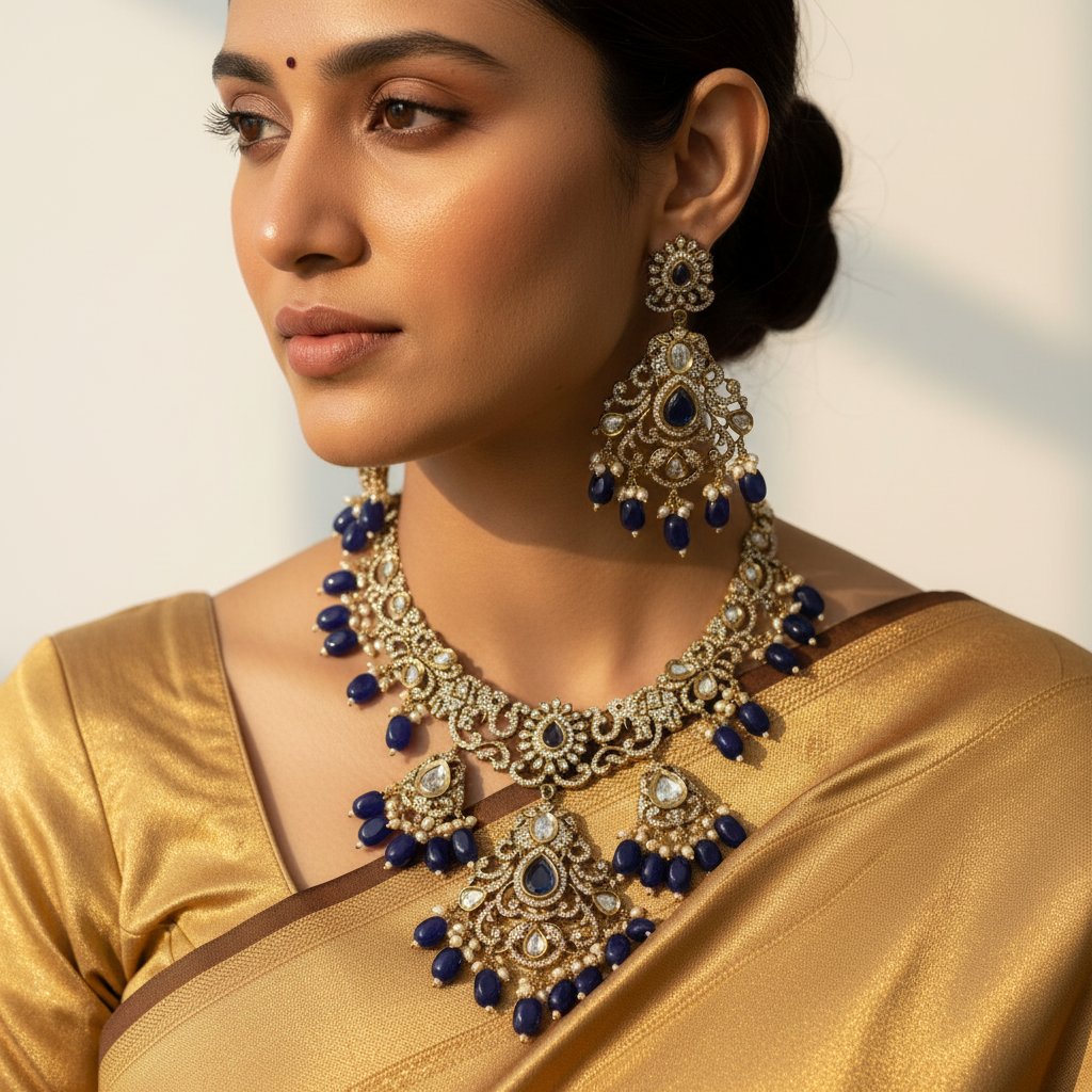 ✨ "Neel Kamal" Necklace Set ✨