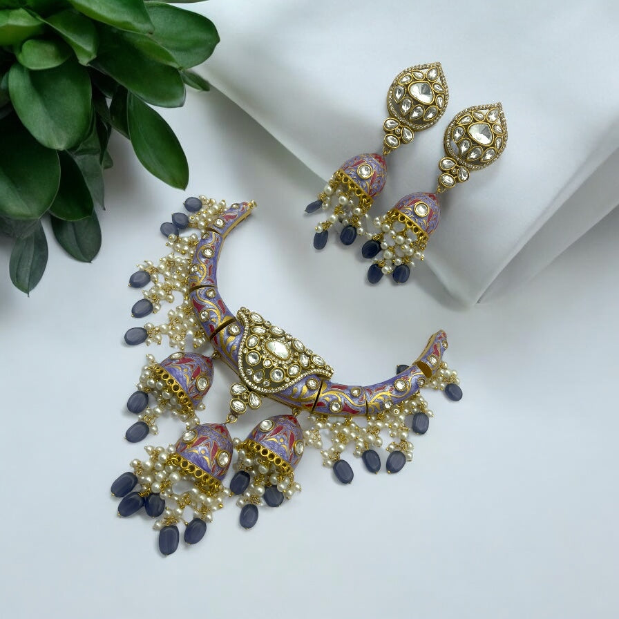 💜 "Meenakari Nisha" Necklace Set 💜