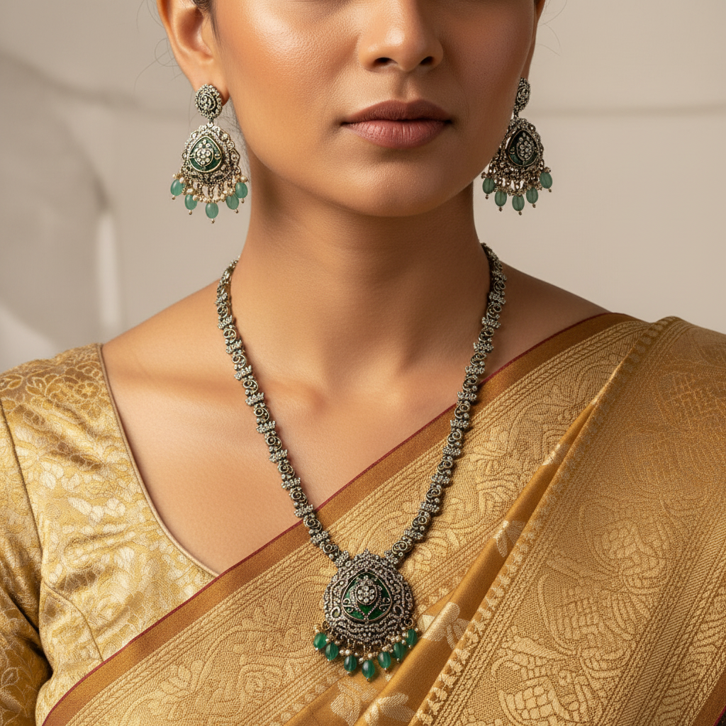 ✨ "Pracheen Harit" Necklace Set ✨