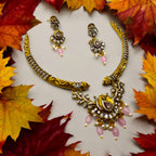 ✨"Gulabi Kundan" Necklace Set✨