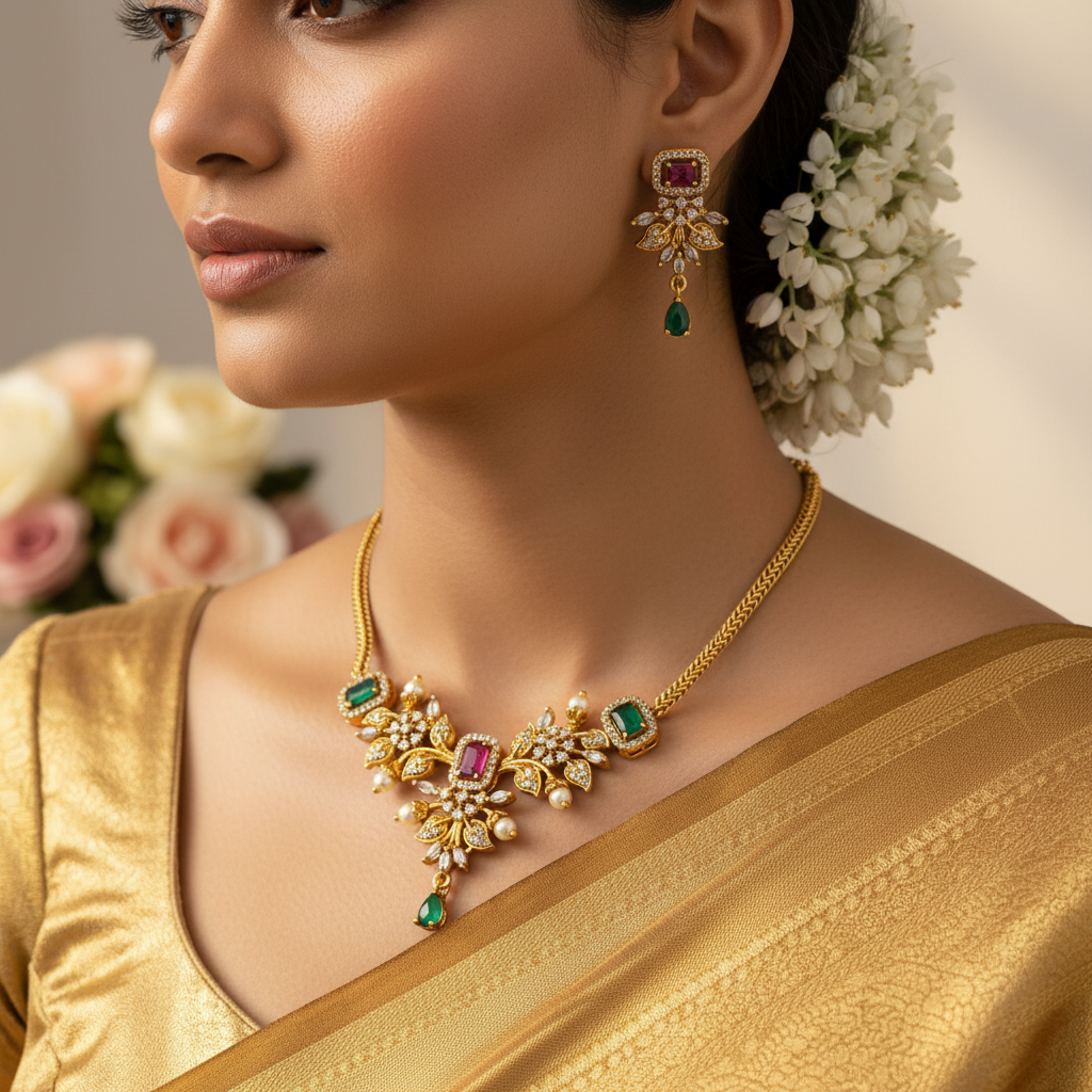 ✨"Navratna Haar" Necklace Set✨