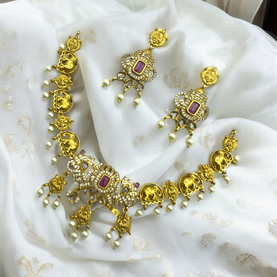 🐘 "Gaja Lakshmi" Necklace Set 🐘