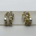 Floral Vine Pearl Earrings