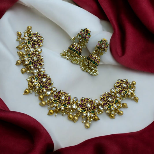 💜"Royal Polki" Necklace Set💜