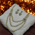 Emerald Bloom Necklace and Earrings Set