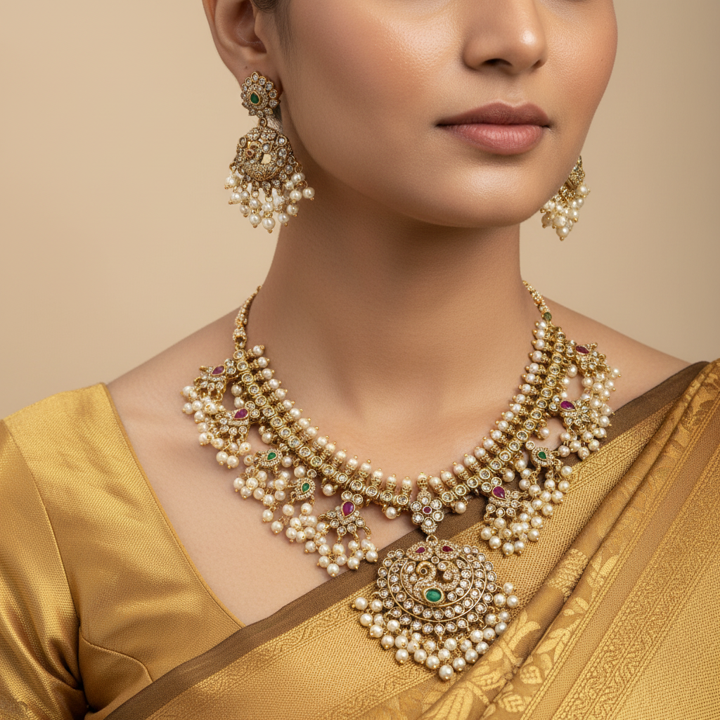 ✨"Navya Pracheen" Necklace Set