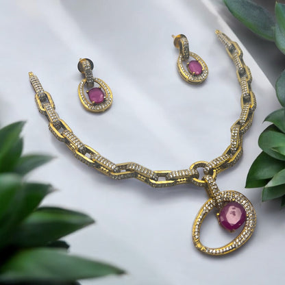 ✨"Lohit Jyoti" Necklace Set