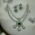 Regal Kundan Necklace Earrings Set