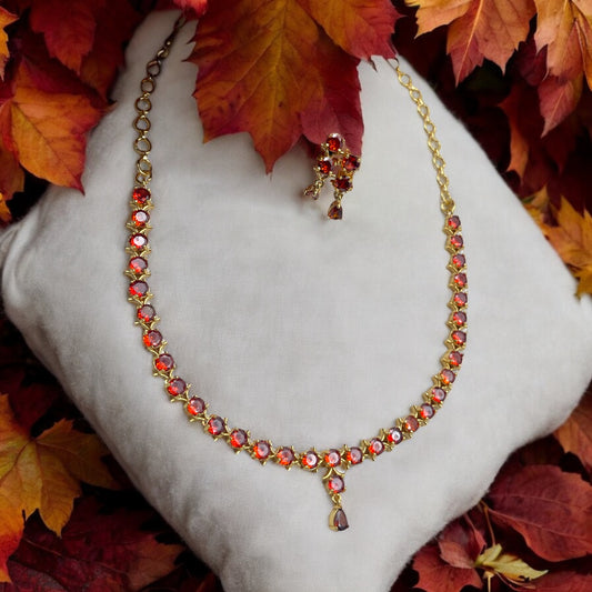 🔥 "Scarlet Glow" Necklace Set 🔥