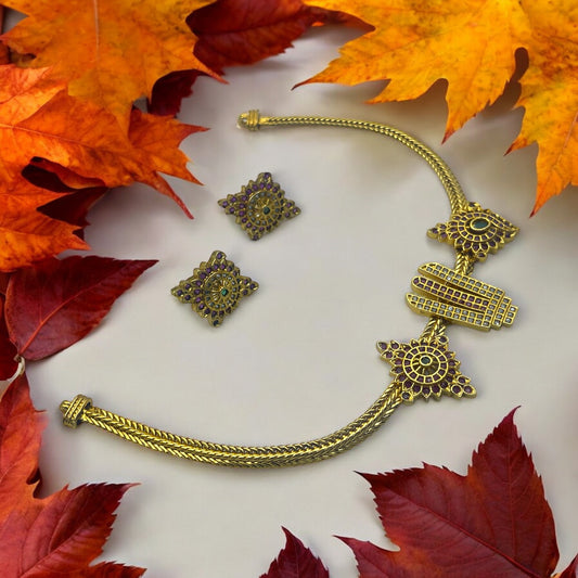 🏵️ "Nayantara" Heritage Necklace Set 🏵️